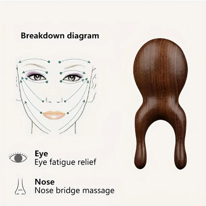 Eyes Gua Sha Sandalwood Facial Tool by Haraps.com