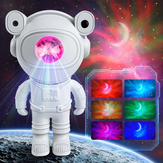 Kids' Astronaut Star Paintable DIY Projector Night Light