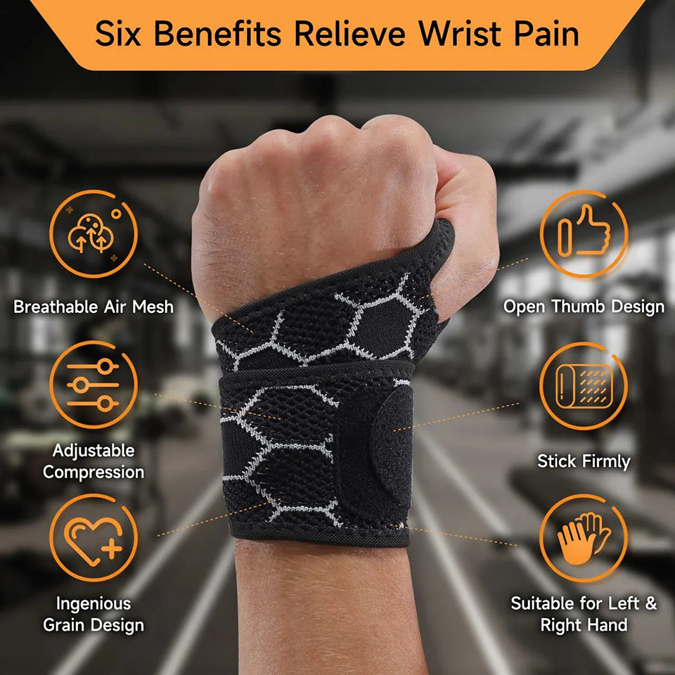 Adjustable Compression Wrist Brace for Versatile Support