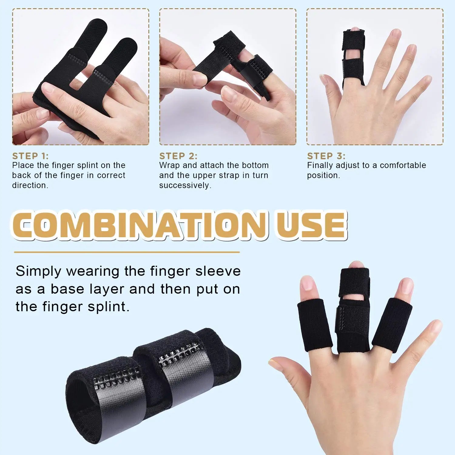 Trigger Finger Splint By MediCare Adjustable Support by Haraps.com