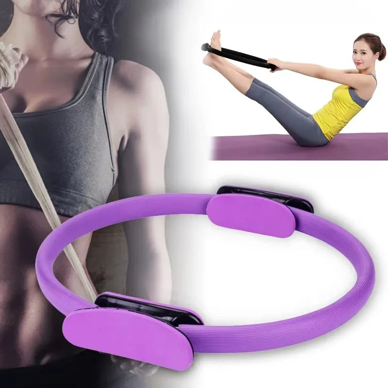 Yoga Pilates Ring Durable Non-Slip Exercise Circle Magic Exercise Circle with Dual Grip for Thigh Pelvic Floor Muscle Training by Haraps.com