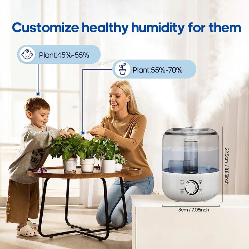Professional 3L Air Humidifier with Remote Control Timer