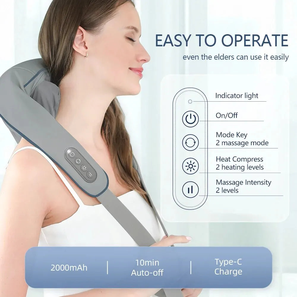 Wireless Neck And Back Massager