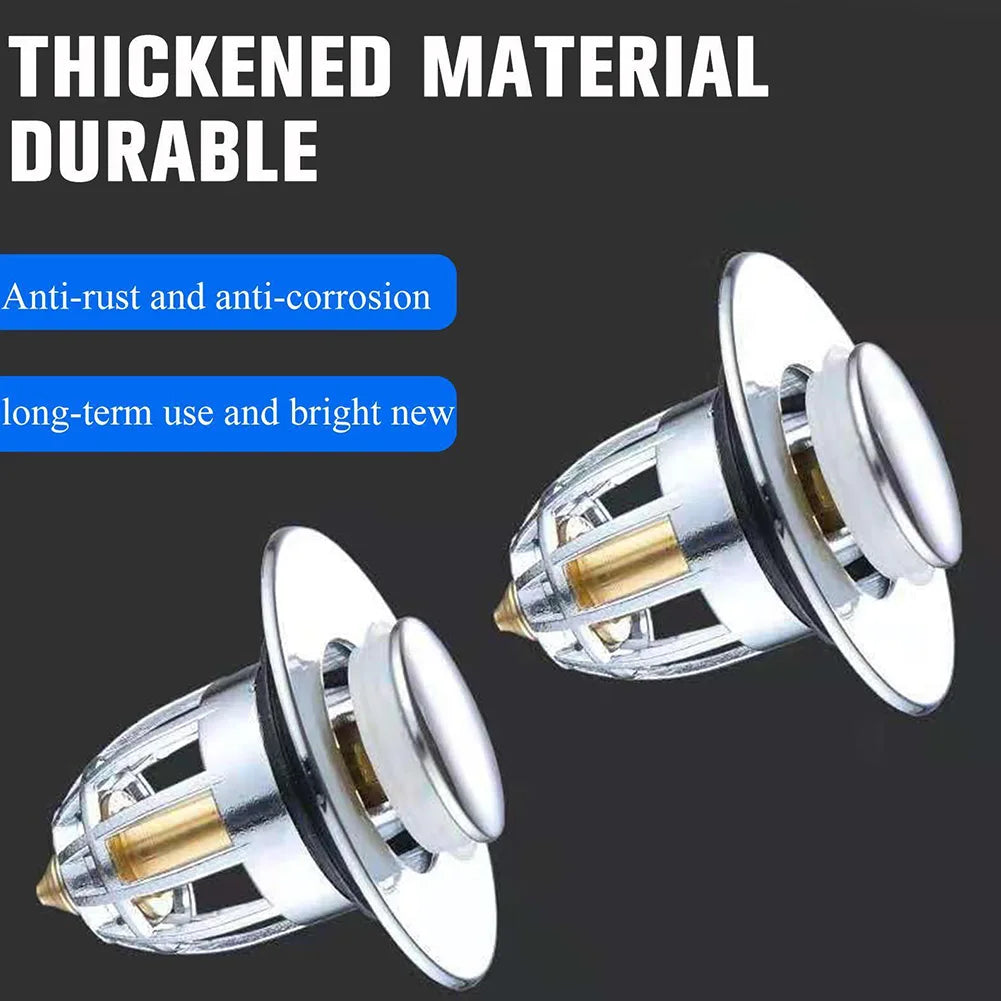 Bounce Press Basin Pop-up Drain Filter