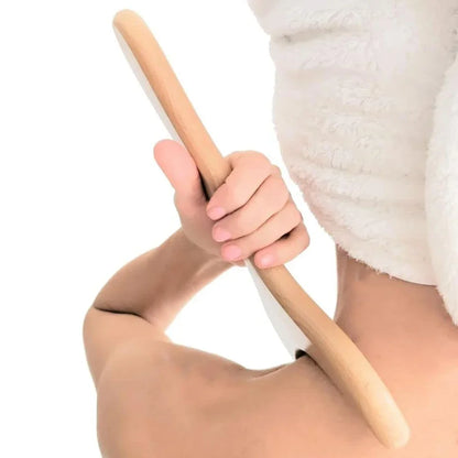 Wooden Gua Sha Massage Tool Natural Back Massager by Haraps.com