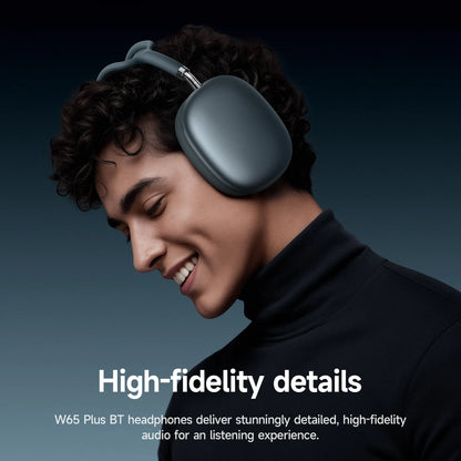 HOCO W65 Plus ANC Noise Reduction Bluetooth Headphones Over The Ear Wireless Big Earphone Hifi Sounds Sport Headsets With Button by Haraps.com