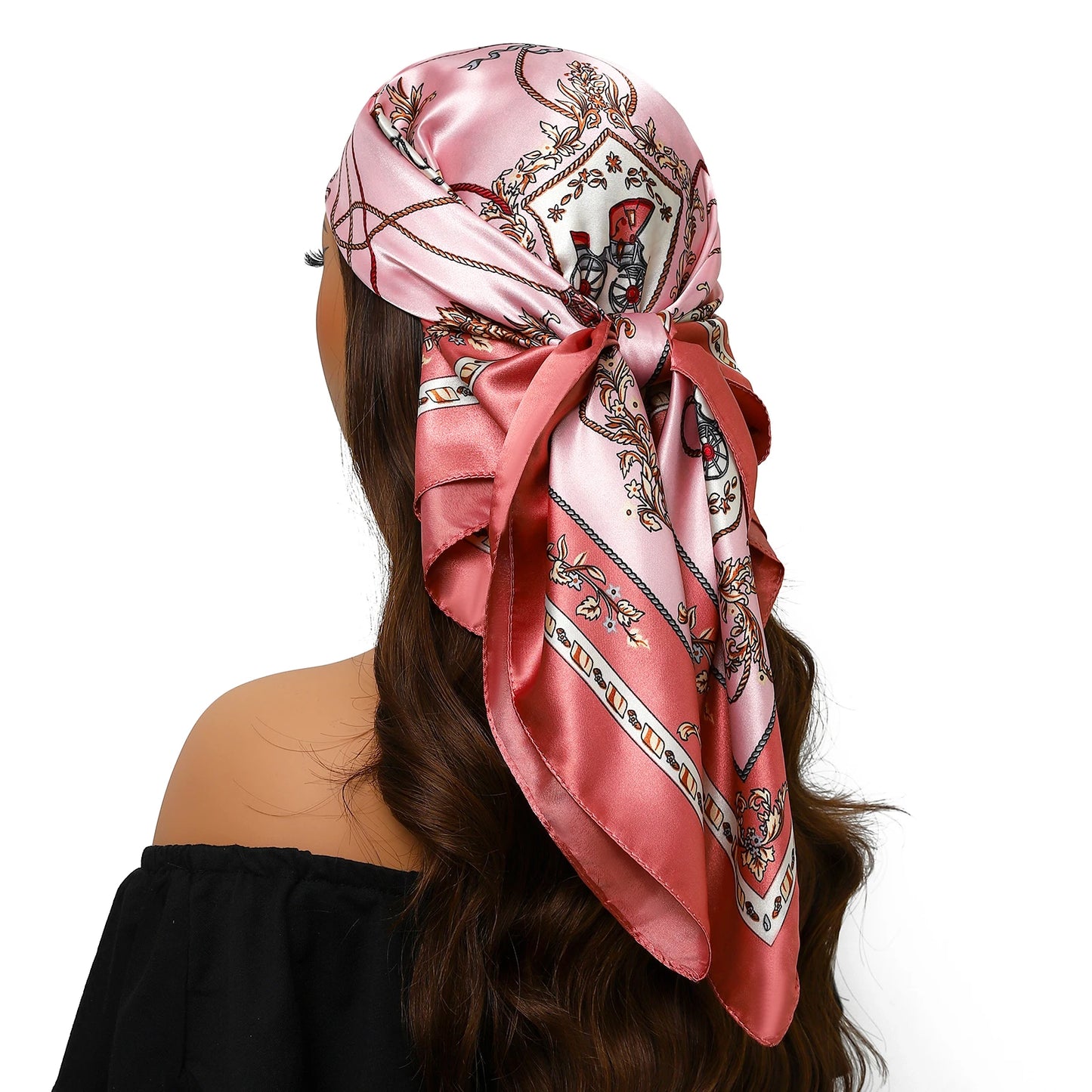 Silk Satin Square Head Scarf