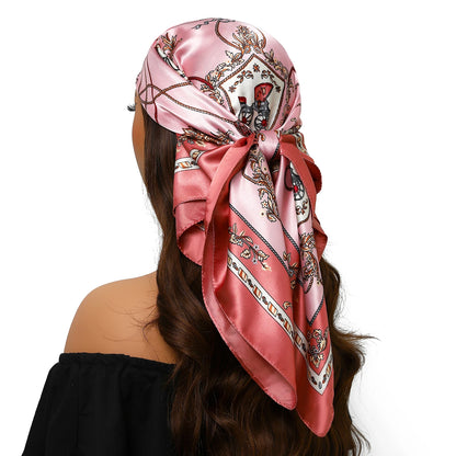 Silk Satin Square Head Scarf