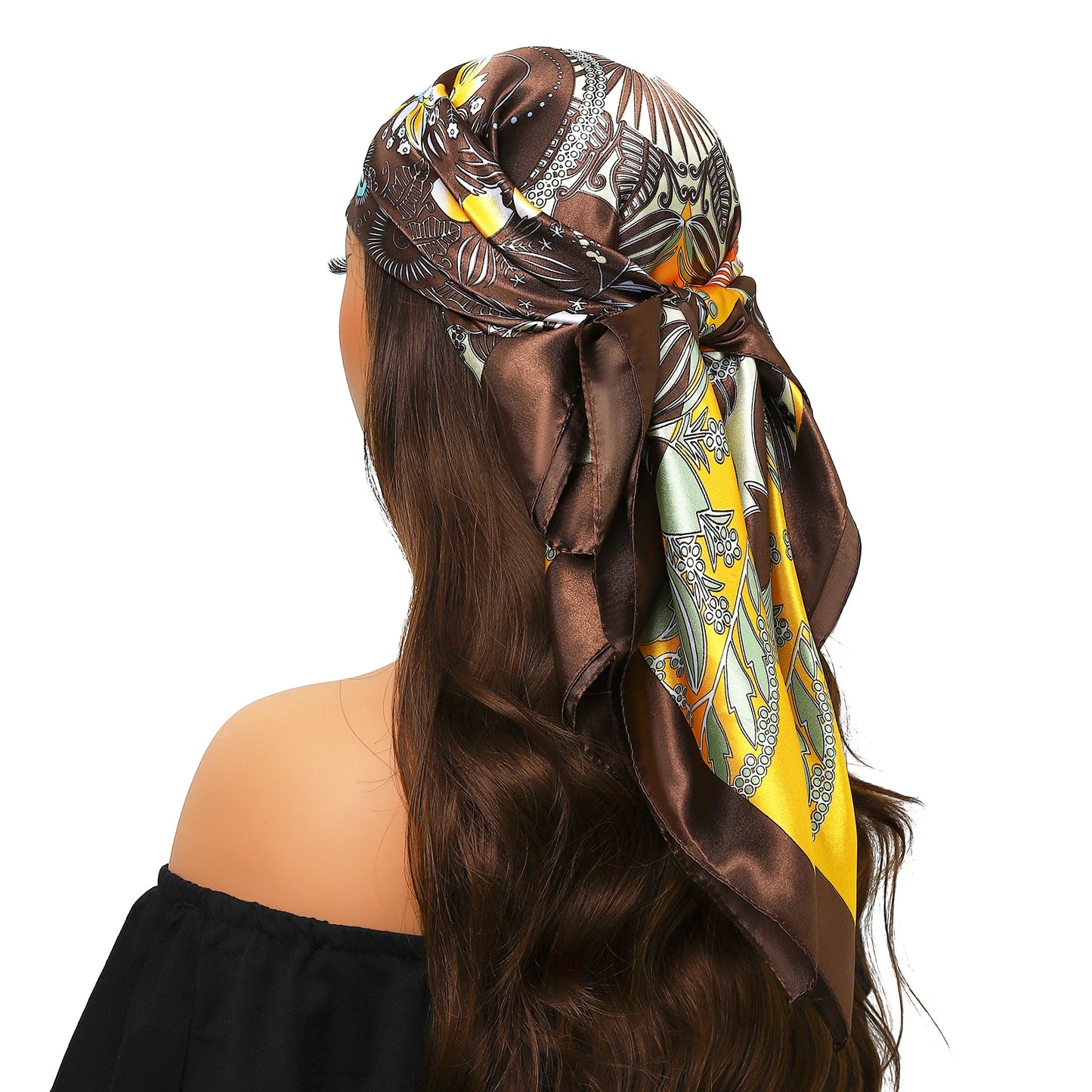Silk Satin Square Head Scarf