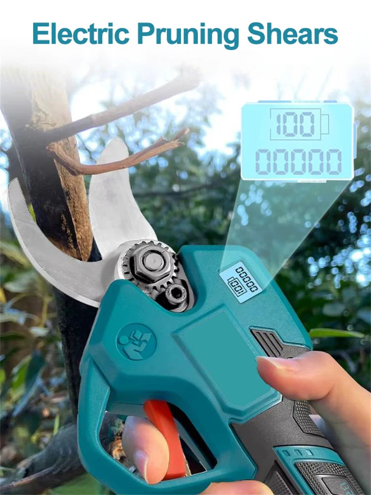 Cordless Electric Pruning Shears Head (With Display) – Replacement Spare Part (No Battery / No Packaging) --