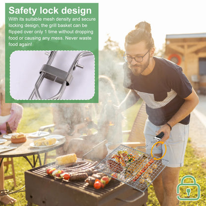 Fish Grilling Basket Stainless Steel