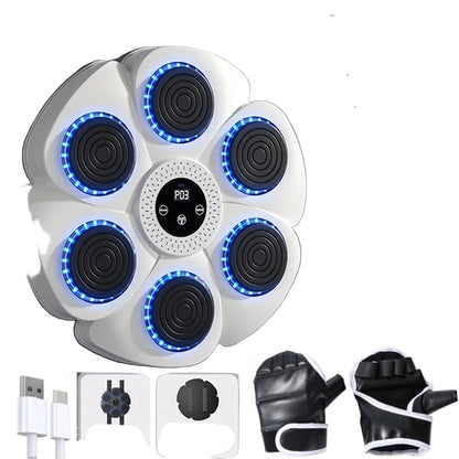 Smart Music Boxing Machine Adult/Children Sports Fitness Boxing Trainer Home Exercise Response Training Boxing Wall Target by Haraps.com