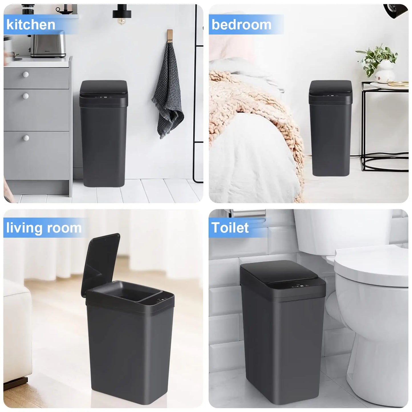 Bathroom Touchless Trash Bin