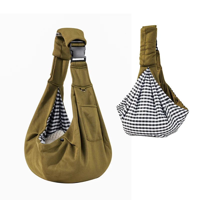 Comfortable Pet Sling Carrier Bag – Portable Dog & Cat Shoulder Bag for Travel