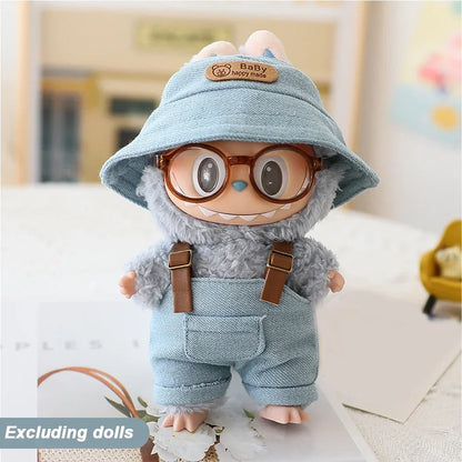 Mini Doll Clothes & Accessories Set – For 17cm Labubu Idol Dolls
