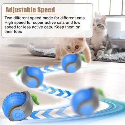 Smart Automatic Cat Toy Ball – USB Rechargeable Interactive