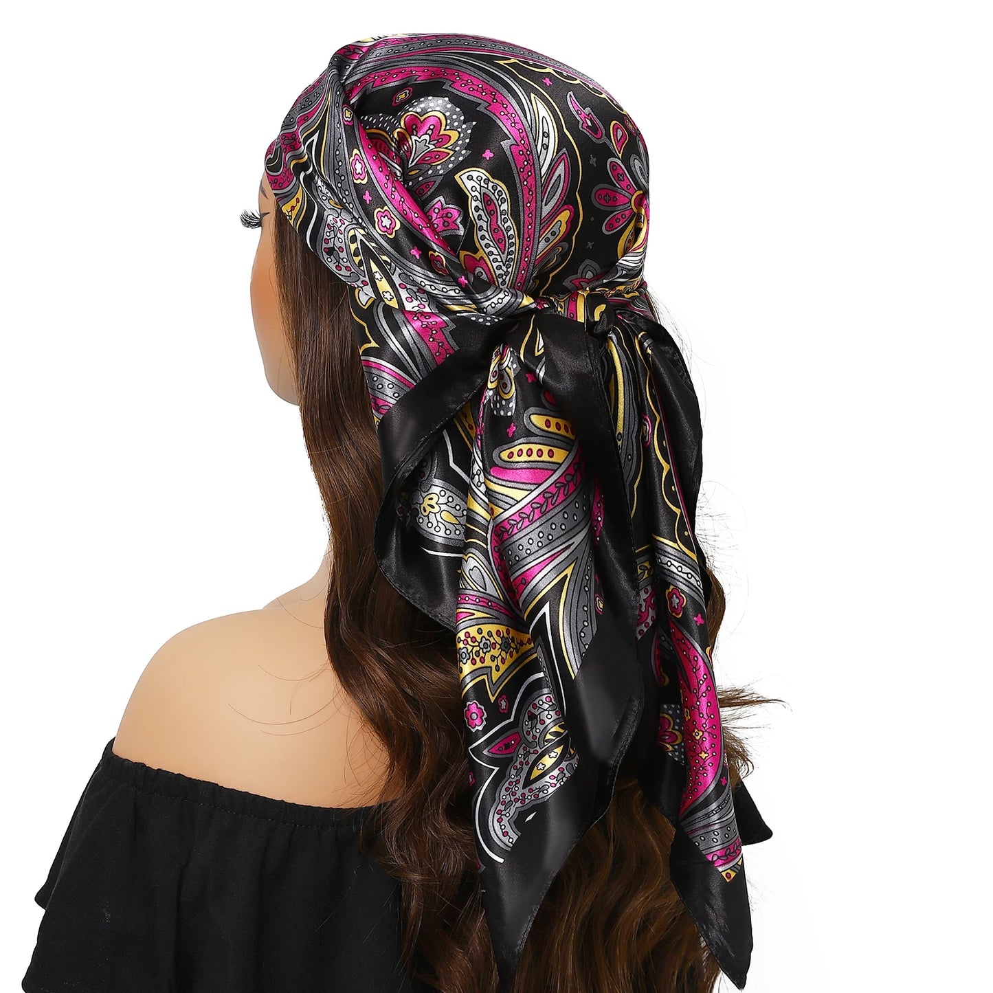 Silk Satin Square Head Scarf