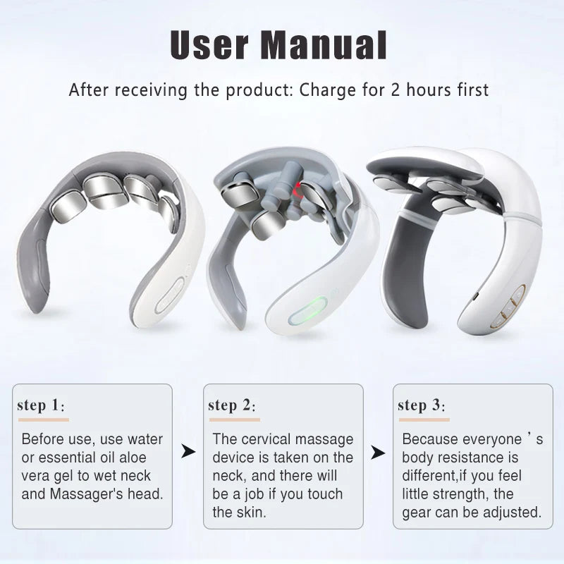 Intelligent Electric Neck Massage Device with Heating