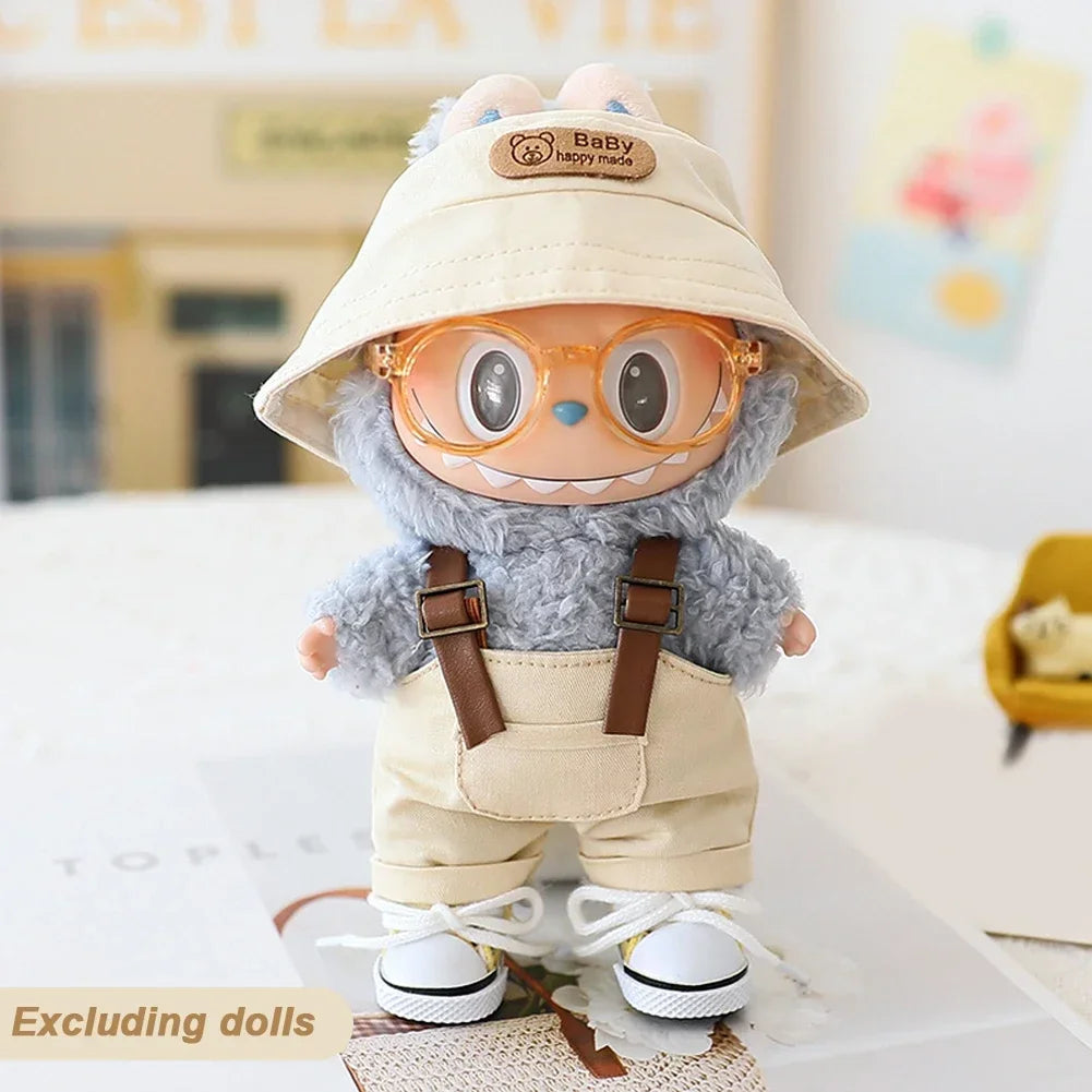 Mini Doll Clothes & Accessories Set – For 17cm Labubu Idol Dolls