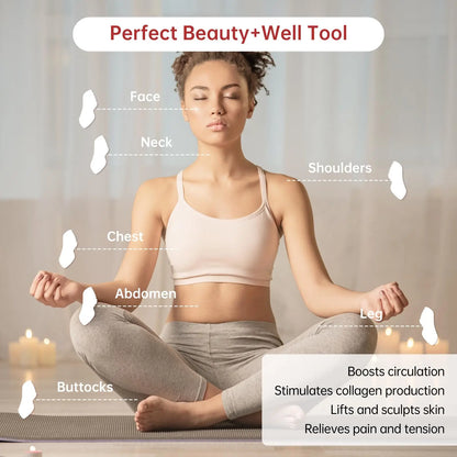 Aesha Stainless Steel Gua Sha Face Sculpting Tool by Haraps.com
