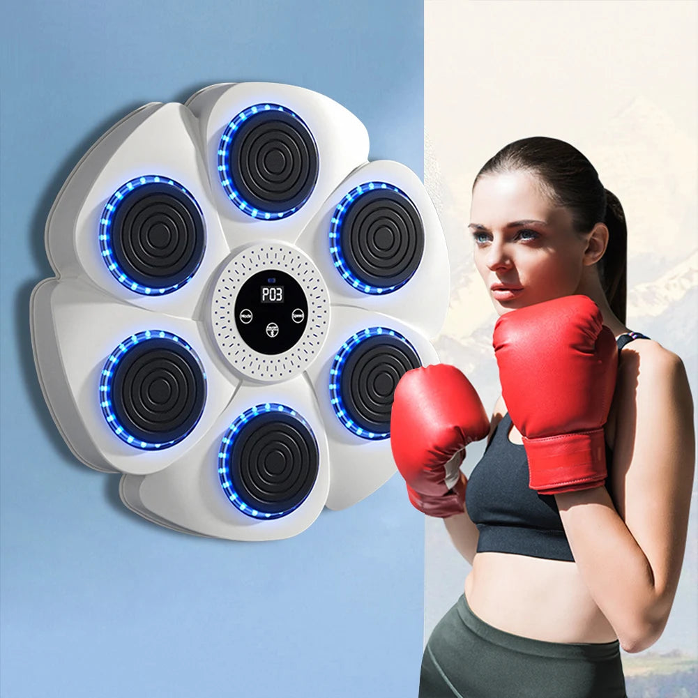 Smart Music Boxing Machine Adult/Children Sports Fitness Boxing Trainer Home Exercise Response Training Boxing Wall Target by Haraps.com