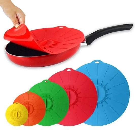 Universal Silicone Food Fresh Covers (5 Piece - Pack)