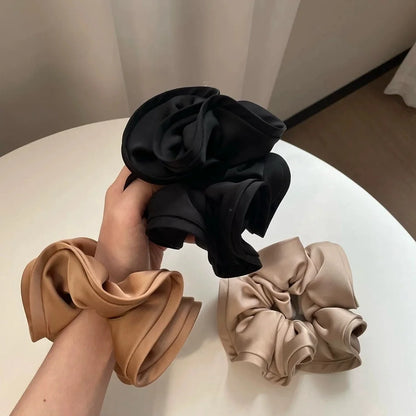 Big Satin Hair Tie Scrunchies