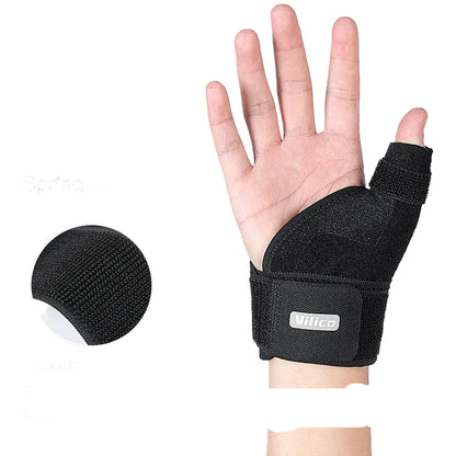 1PC Flexible Splint Wrist Thumb Support Brace for Tendonitis Arthritis Breathable Thumb Protector Guard Fits Right and Left Hand by Haraps.com