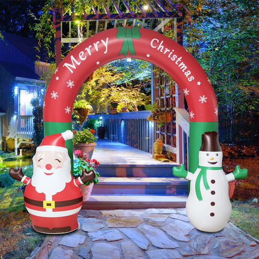 Santa Claus Inflatable Christmas Archway Decoration