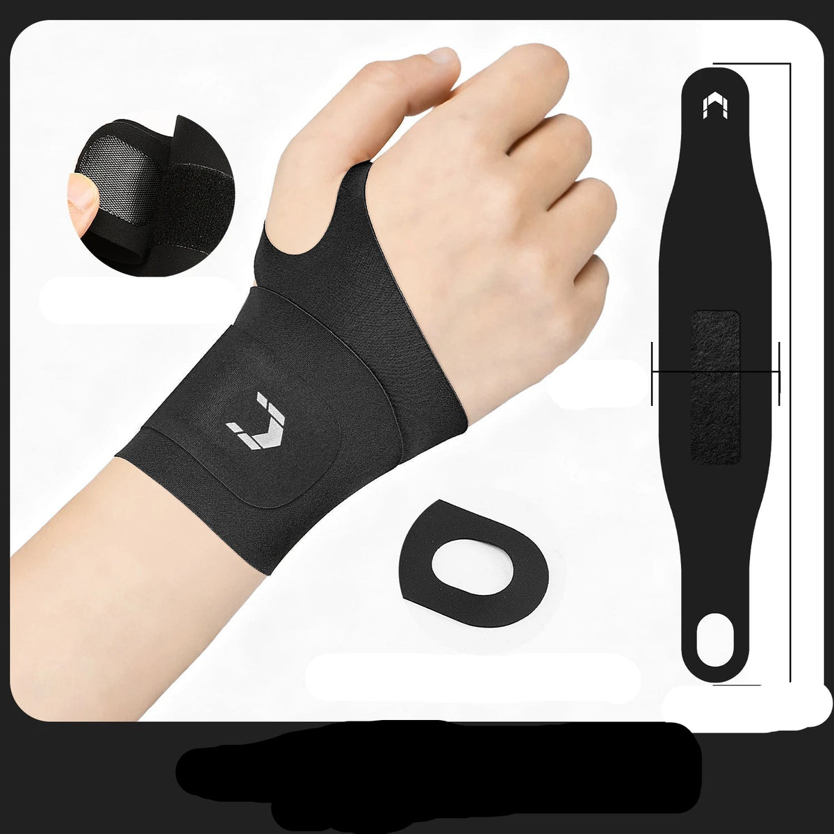 1PC Flexible Splint Wrist Thumb Support Brace for Tendonitis Arthritis Breathable Thumb Protector Guard Fits Right and Left Hand by Haraps.com