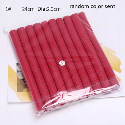 10 Pack Flexible Hair Curling Rods