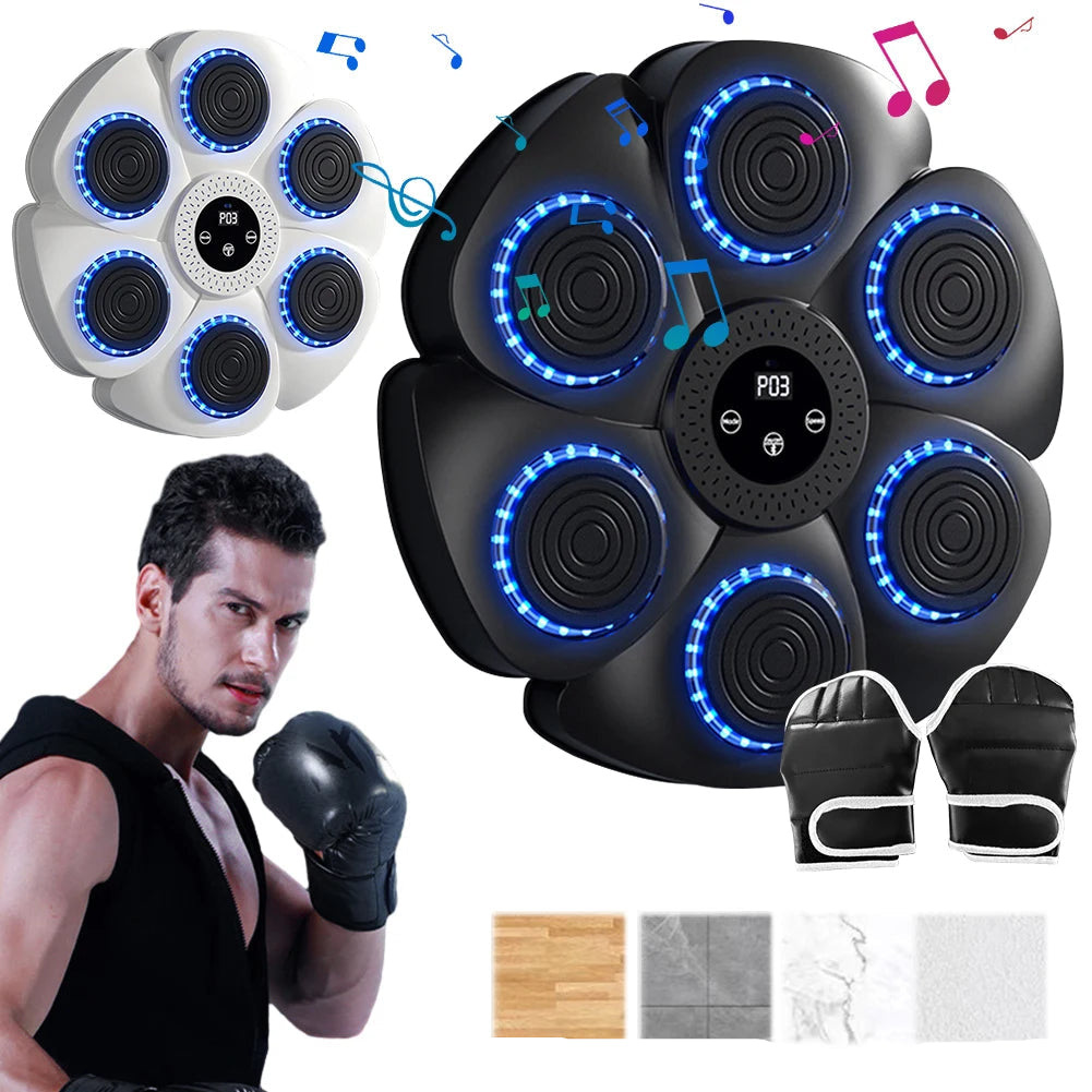 Smart Music Boxing Machine Adult/Children Sports Fitness Boxing Trainer Home Exercise Response Training Boxing Wall Target by Haraps.com