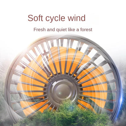 Car Fan 360° Adjustable 3 Head Air Fan Automotive Electric Fan USB/12V/24V Fan 2 Speeds Car Silent Fan For Home Desk Office&Car by Haraps.com