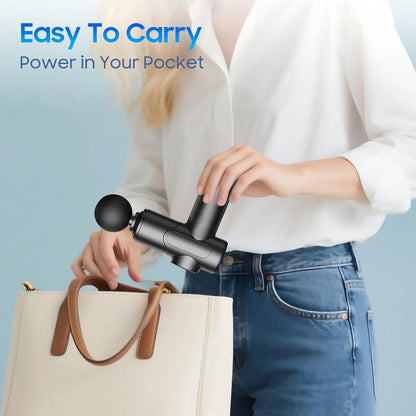 Fascia Gun Deeply Relieves Muscle Soreness Fitness and Relaxation Equipment LED Touch Screen 6 Massage Head by Haraps.com