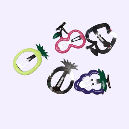 10 Pack Fruit Hair Clips
