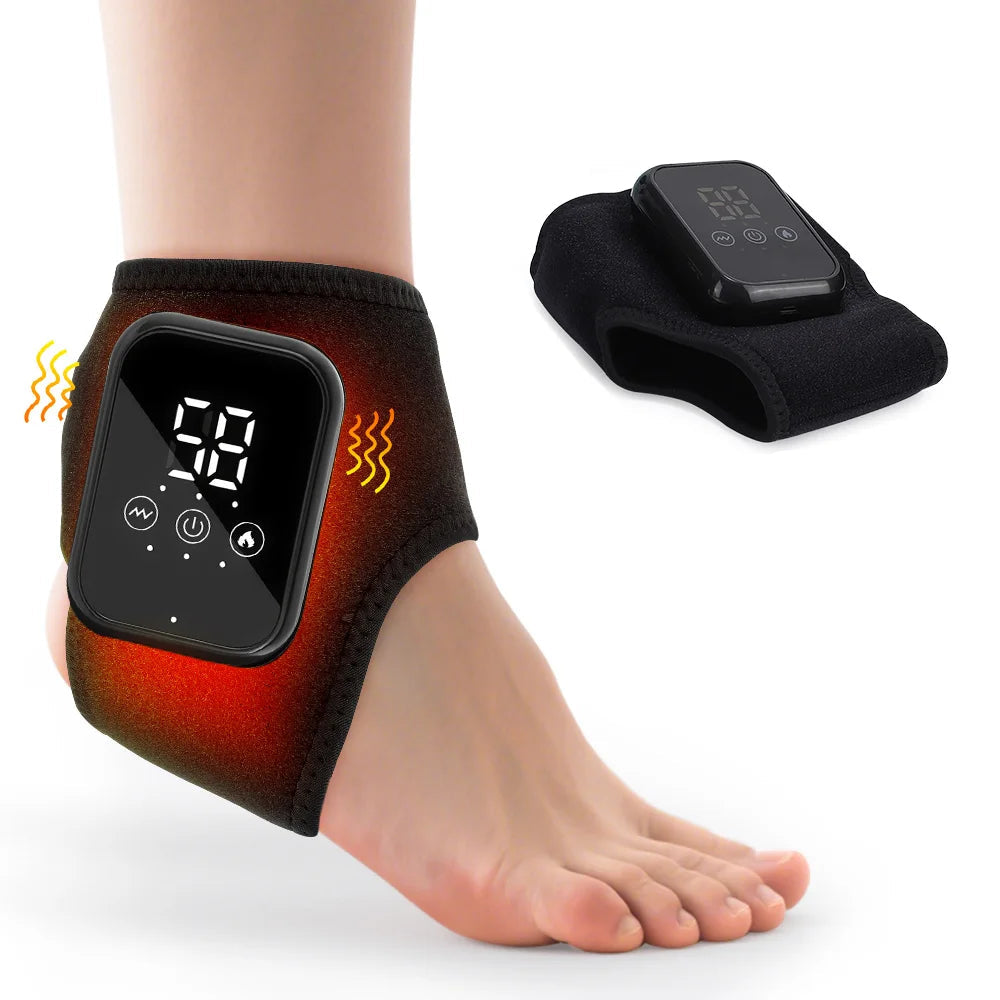 Electric Heating Wrist Guard Vibration Massage Hot Compress Wrist Brace Ankle Wrap Hand Foot Protector Rechargeable Wristband by Haraps.com