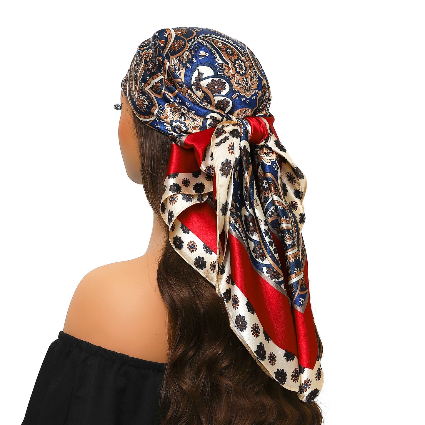 Silk Satin Square Head Scarf