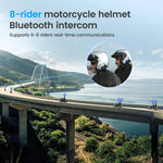 GX8 Motorcycle Bluetooth Intercom Music Sharing