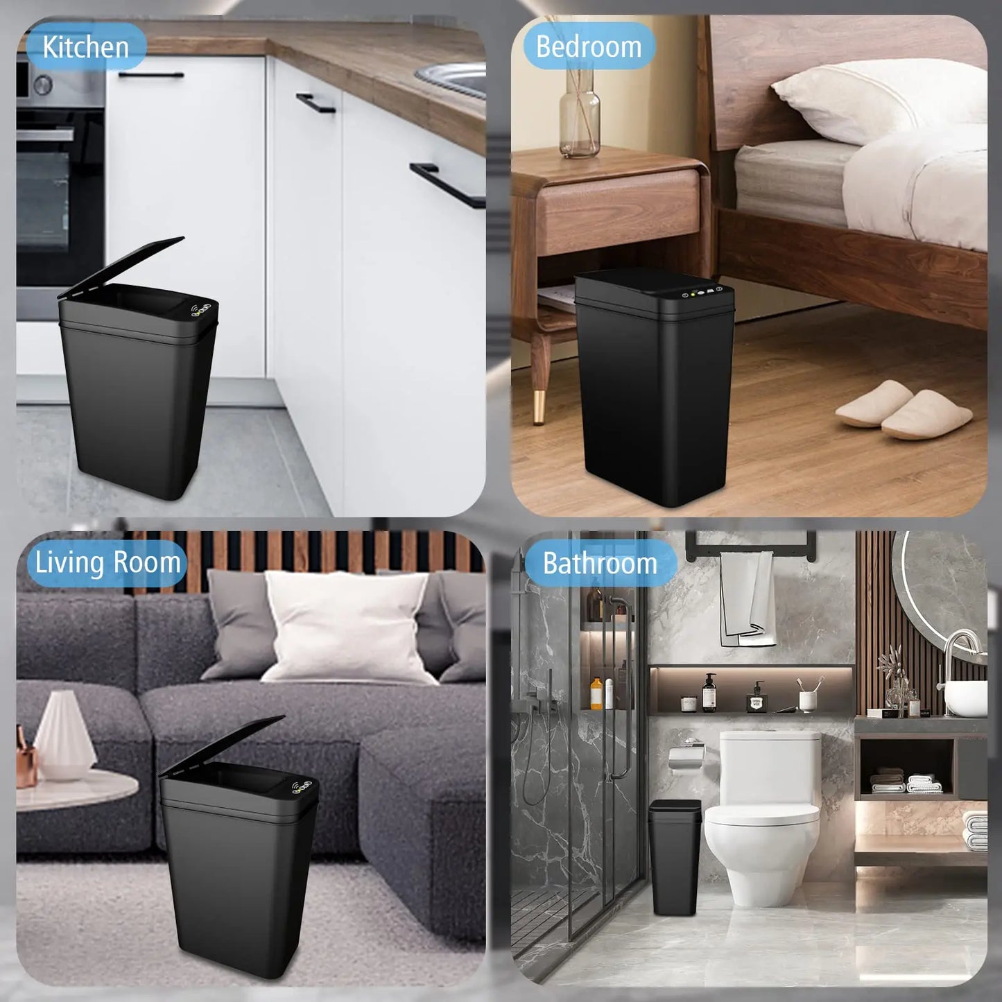 Bathroom Rubbish Bin with Lid