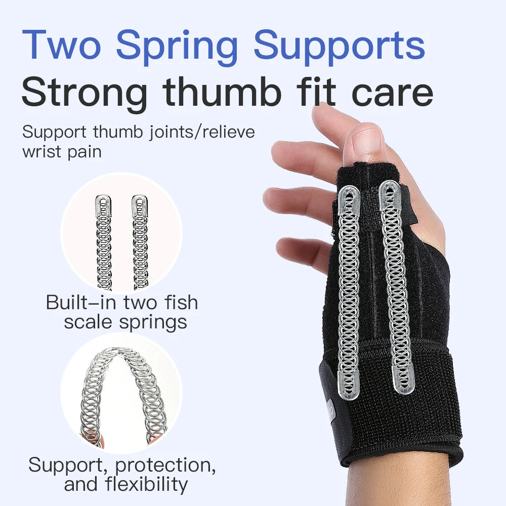 1PC Flexible Splint Wrist Thumb Support Brace for Tendonitis Arthritis Breathable Thumb Protector Guard Fits Right and Left Hand by Haraps.com