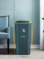 Nordic Style Rectangular Trash Can with Lid
