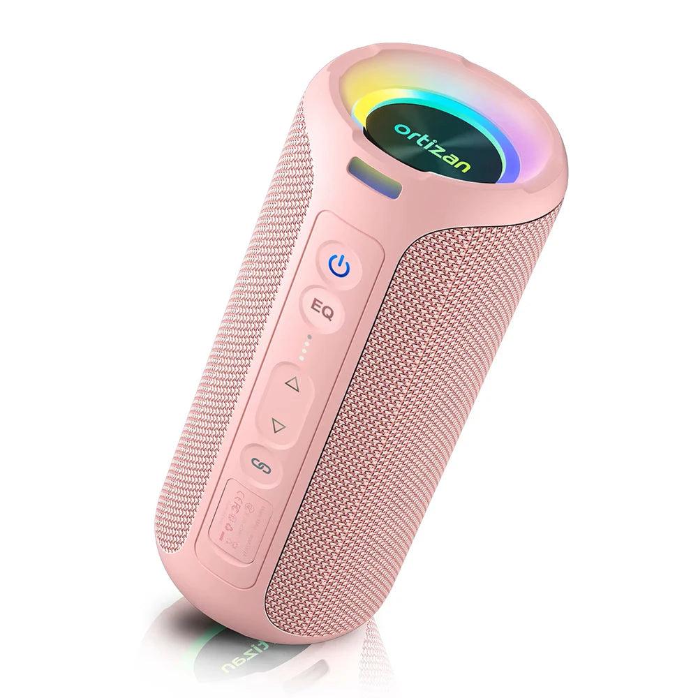 Ortizan Bluetooth Speakers 40W Enhanced Bass Portable Outdoor Wireless Speaker 30Hrs IP7 Waterproof Shower Speaker Bluetooth 5.3 by Haraps.com