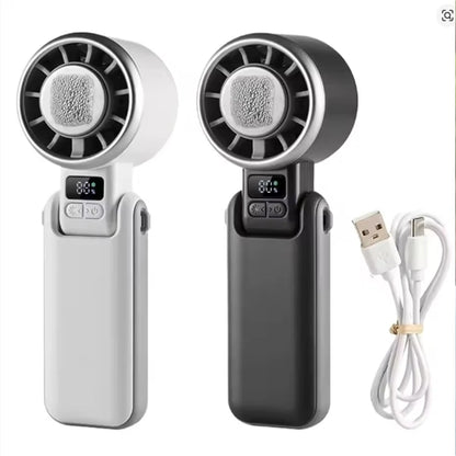 Ultra Quiet Portable Handheld Fan Turbo Cooling 3600mAh Rechargeable for Outdoor Travel Camping Exercise Office Bedroom Home by Haraps.com