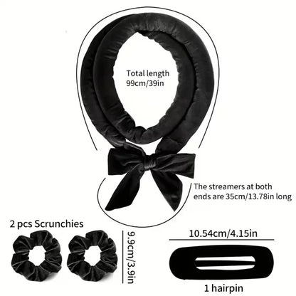 Heatless Hair Curler Set with Optional Bonnet