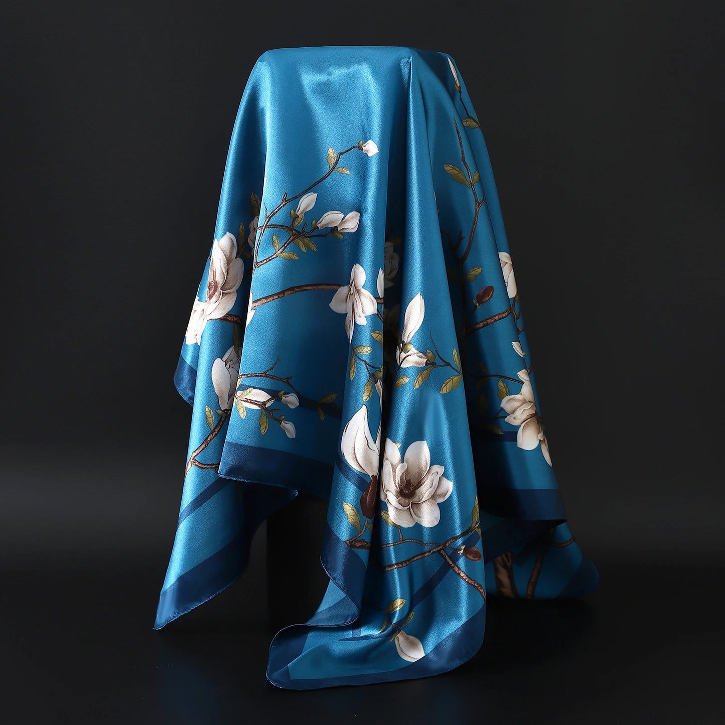 Satin Silk Square Head Scarf (90cm x 90cm)