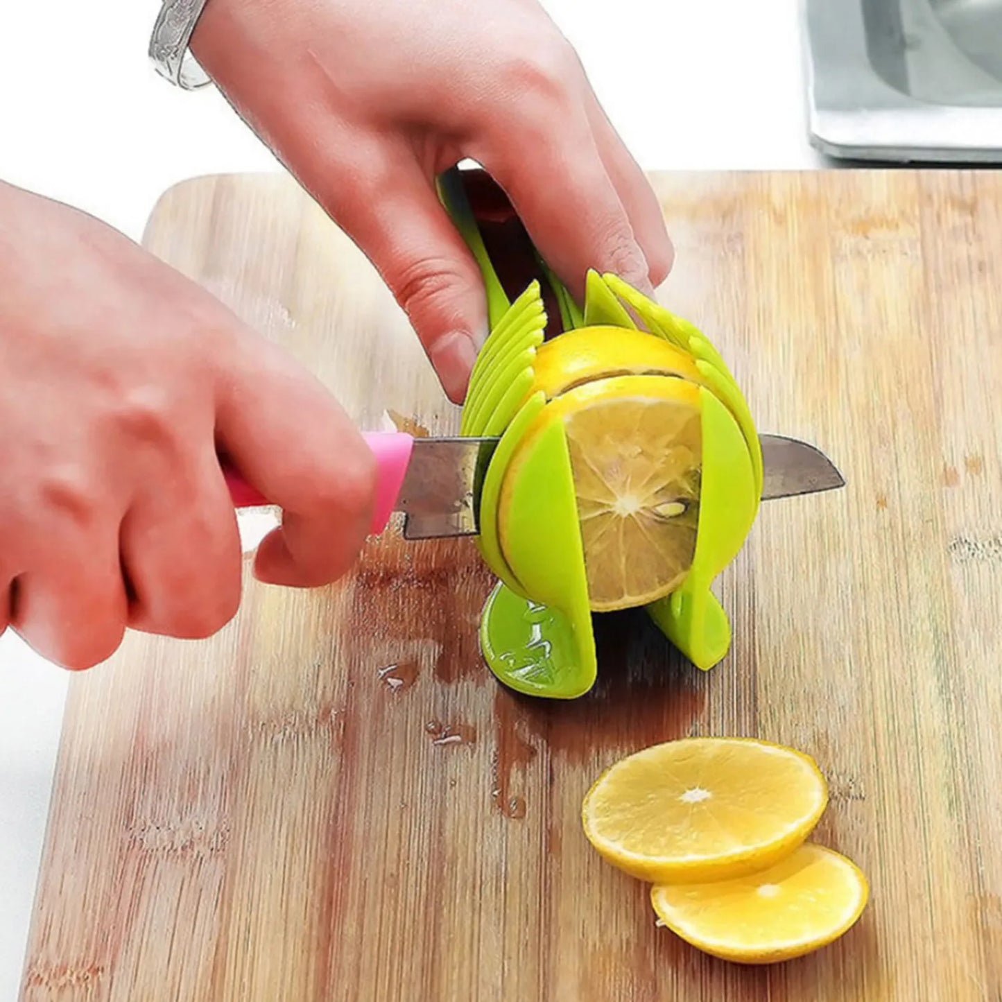 Plastic Kitchen Handheld Vegetable Slicer for Potato or Tomato