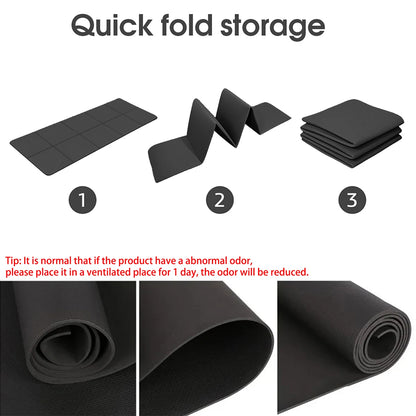 Foldable Yoga Mat Eco Friendly EVA Folding Travel Fitness Exercise Mat 3mm/4mm/6mm Thicknesses for Yoga Pilates & Floor Workouts by Haraps.com
