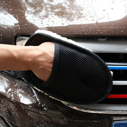 Thickened Plush Car Wash/Polishing Gloves