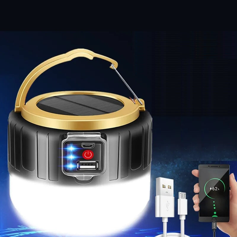 Rechargeable Outdoor Solar LED Camping Lamp