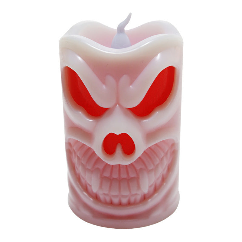 Halloween Flameless Candle Light LED Colourful Candlestick Table Decoration
